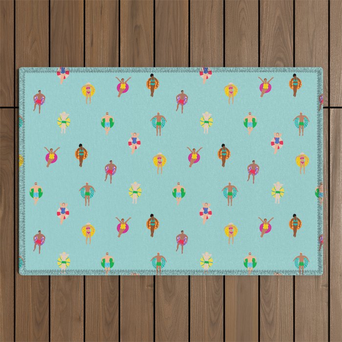 Pool Floating Outdoor Rug Gallery Image 1