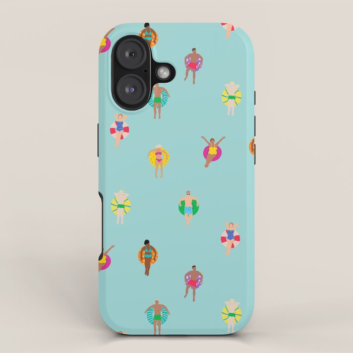 Pool Floating iPhone Case Gallery Image 1
