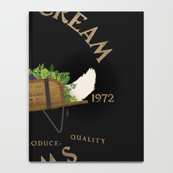 English Cream Golden Retriever Dog Farm Cart Vintage Style Art Notebook Gallery Image 4