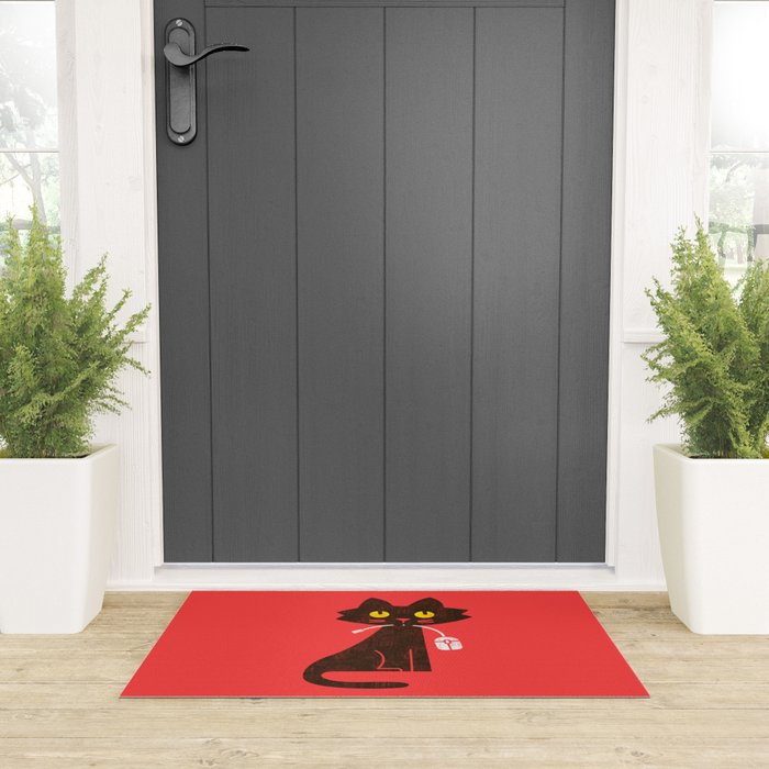 Fitz - Hungry hungry cat (and unfortunate mouse) Welcome Mat Gallery Image 3