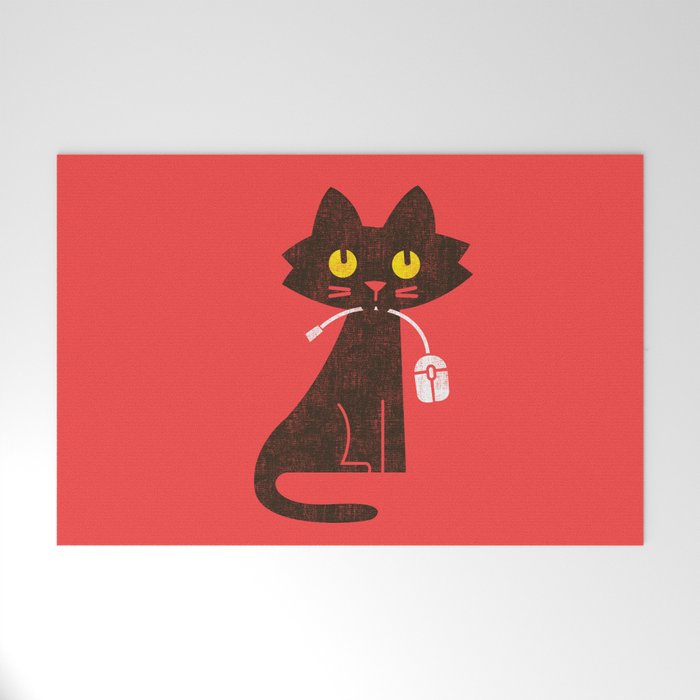 Fitz - Hungry hungry cat (and unfortunate mouse) Welcome Mat Gallery Image 1