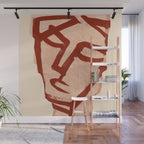 Abstract Face 91 Wall Mural Gallery Image 1