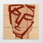 Abstract Face 91 Wood Wall Art Gallery Image 1