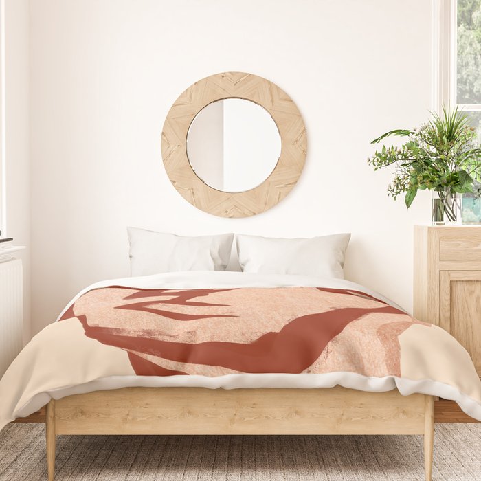 Abstract Face 91 Duvet Cover Gallery Image 3
