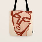Abstract Face 91 Tote Bag Gallery Image 1
