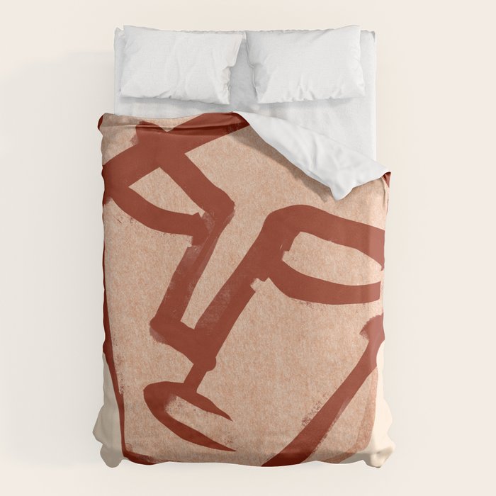 Abstract Face 91 Duvet Cover Gallery Image 6