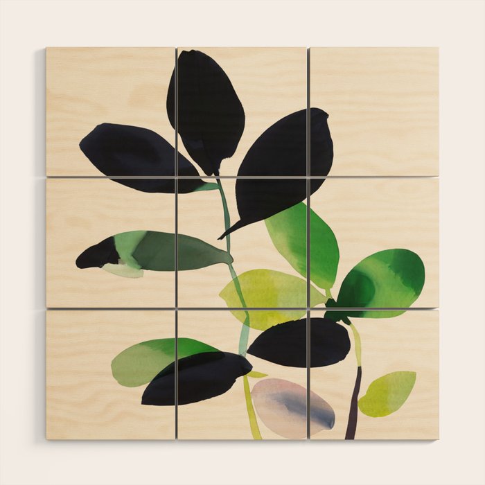 Botanic Form III Wood Wall Art Gallery Image 1