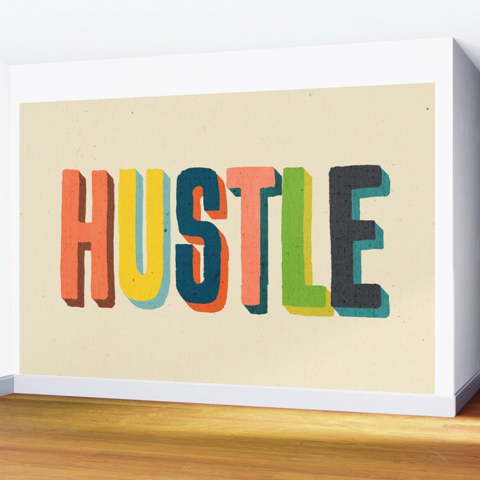 Hustle Wall Mural Gallery Image 2