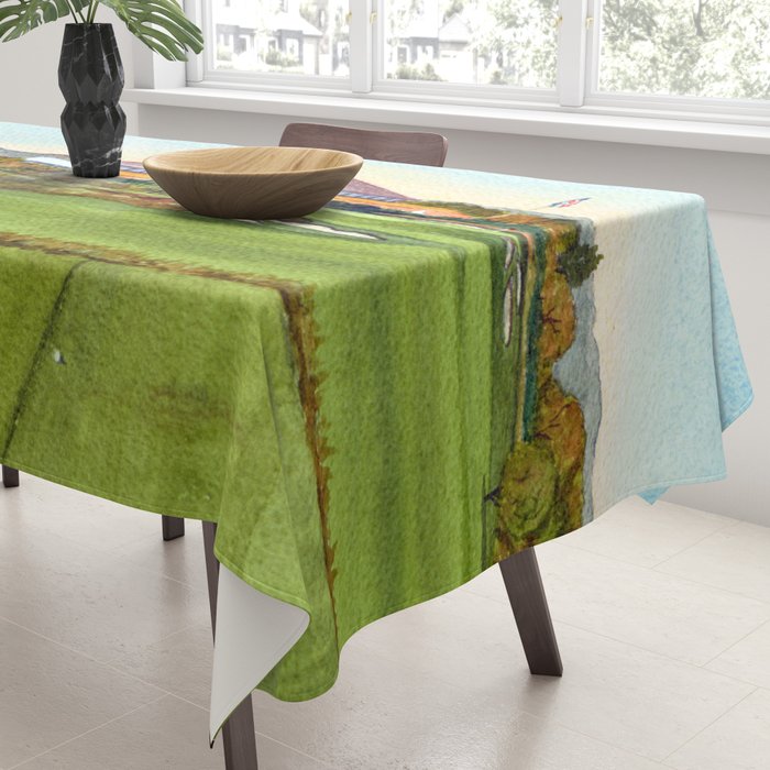 Montauk Downs State Park Golf Course New York Tablecloth Gallery Image 3