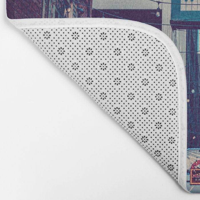 Historic Printer's Alley Nashville Tennessee Bath Mat Gallery Image 2