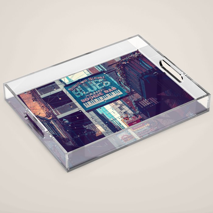 Historic Printer's Alley Nashville Tennessee Acrylic Tray Gallery Image 1