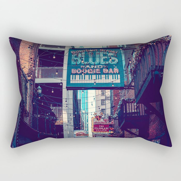 Historic Printer's Alley Nashville Tennessee Rectangular Pillow Gallery Image 2
