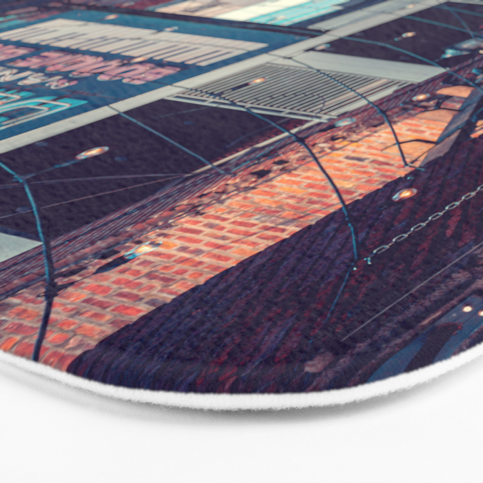 Historic Printer's Alley Nashville Tennessee Bath Mat Gallery Image 3
