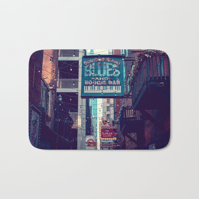Historic Printer's Alley Nashville Tennessee Bath Mat Gallery Image 1
