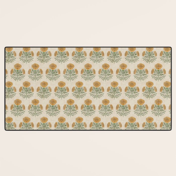 Marigold - golden yellow Desk Mat Gallery Image 3