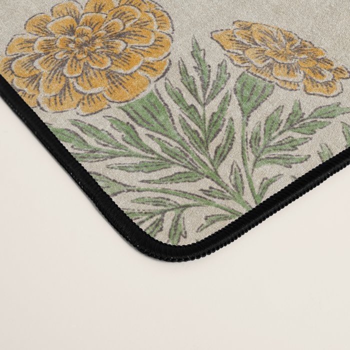 Marigold - golden yellow Desk Mat Gallery Image 4