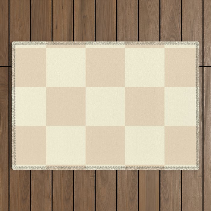 Muted Checkerboard Outdoor Rug Gallery Image 1