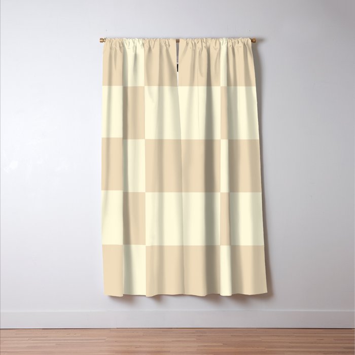 Muted Checkerboard Window Curtain Gallery Image 3