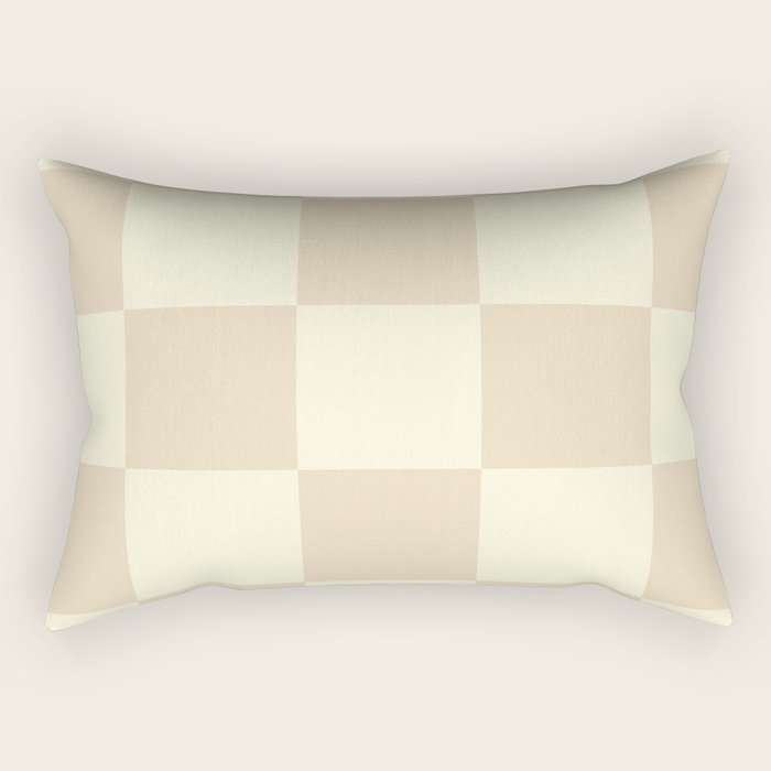 Muted Checkerboard Rectangular Pillow Gallery Image 1