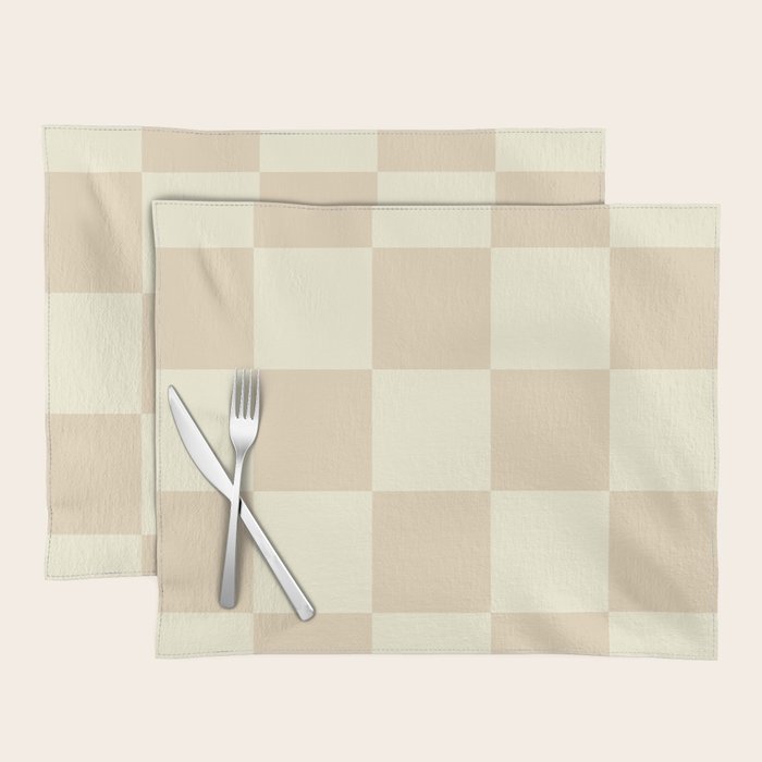 Muted Checkerboard Placemat Gallery Image 1