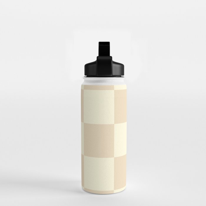 Muted Checkerboard Water Bottle Gallery Image 2