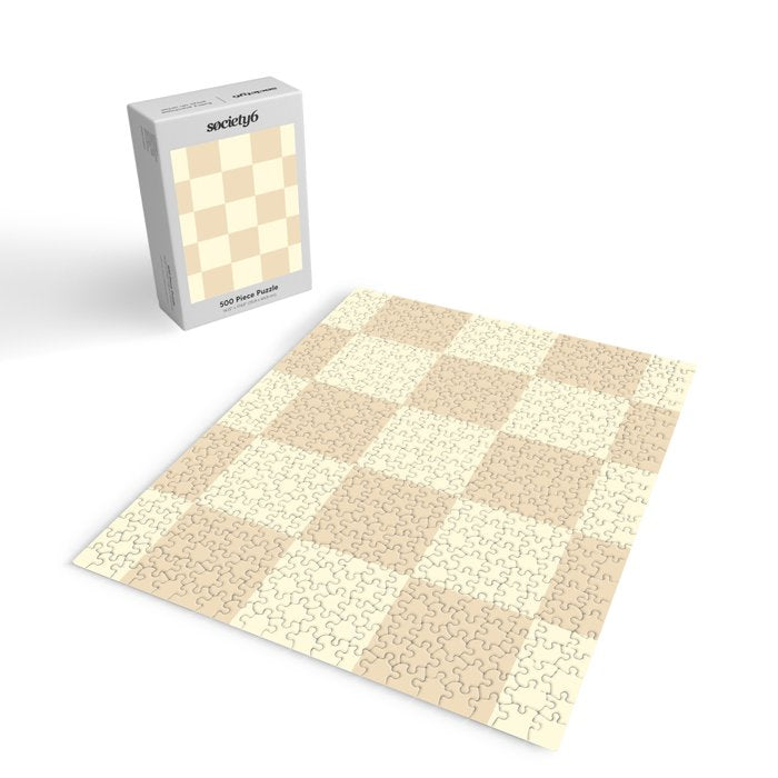 Muted Checkerboard Jigsaw Puzzle Gallery Image 2
