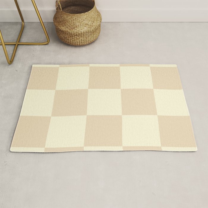 Muted Checkerboard Rug Gallery Image 1
