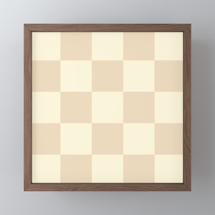 Muted Checkerboard Mini Art Print Gallery Image 2