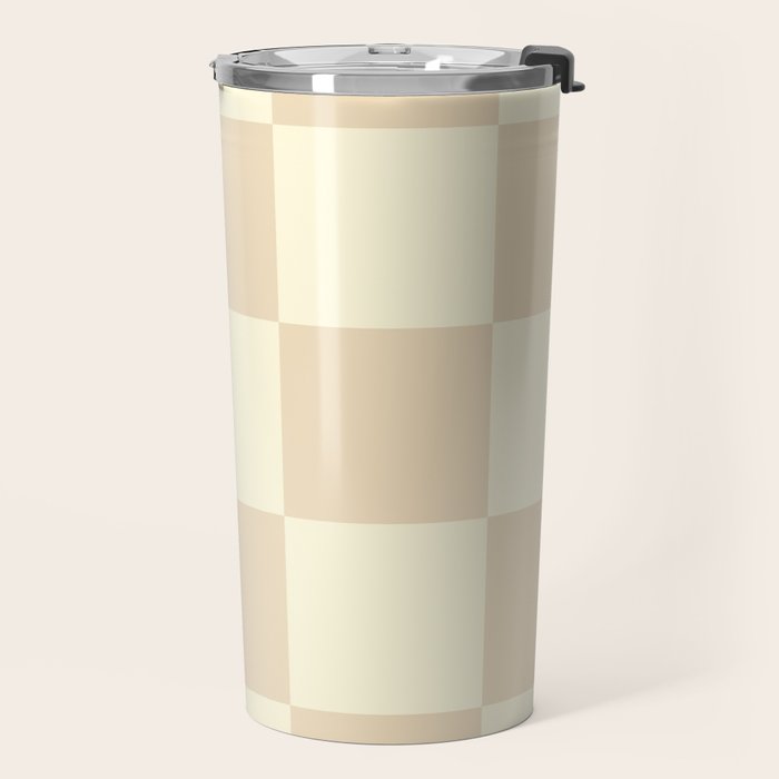 Muted Checkerboard Travel Mug Gallery Image 2