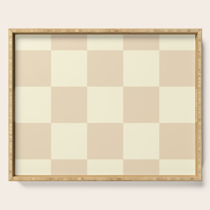 Muted Checkerboard Serving Tray Gallery Image 1