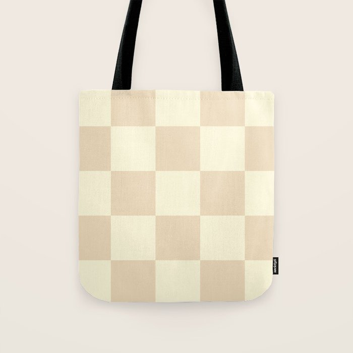 Muted Checkerboard Tote Bag Gallery Image 1