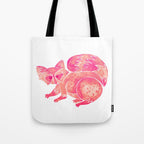 Watercolor Raccoon - Pink Palette Tote Bag Gallery Image 1