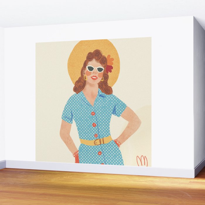 Pinup girl Wall Mural Gallery Image 2