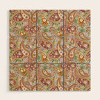 Rustic Paisley Delight Wood Wall Art Gallery Image 1
