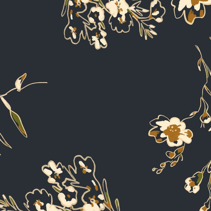  seamless floral pattern with flowers on a dark background Coffee Mug Gallery Image 2