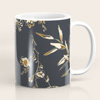  seamless floral pattern with flowers on a dark background Coffee Mug Gallery Image 1