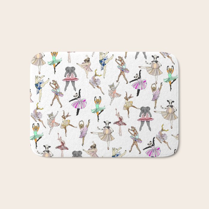 Animal Ballerinas Bath Mat Gallery Image 1
