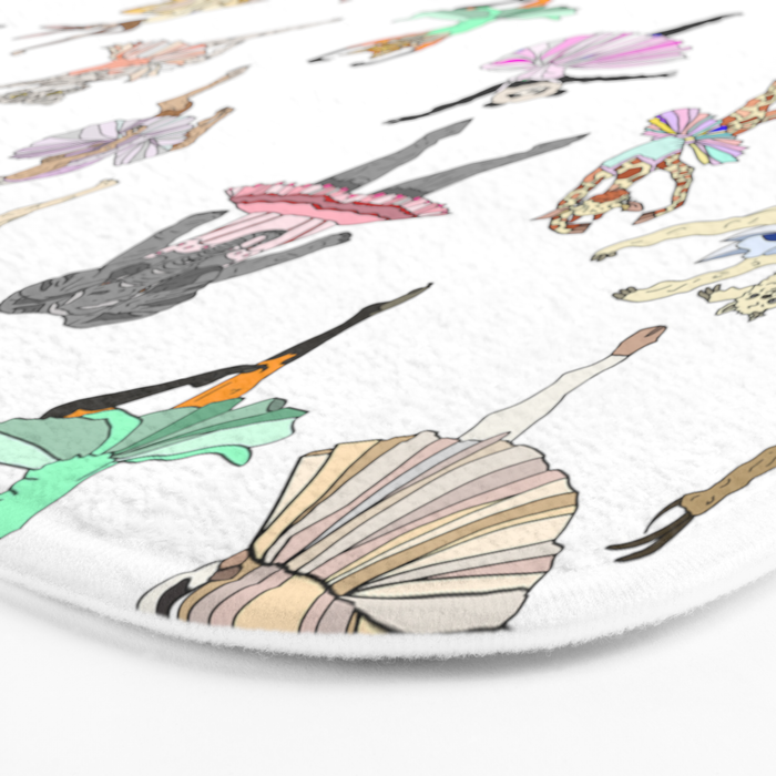 Animal Ballerinas Bath Mat Gallery Image 3