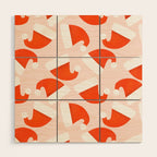 Santa Hat pattern Wood Wall Art Gallery Image 1