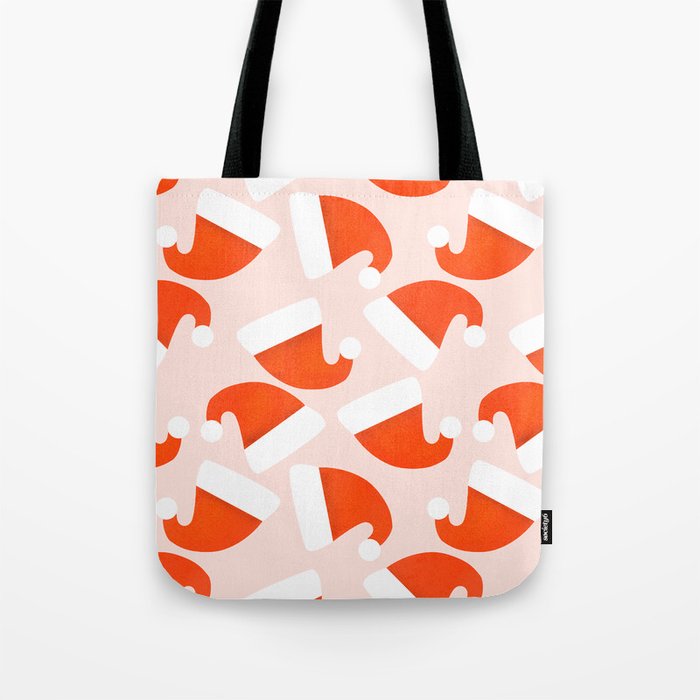 Santa Hat pattern Tote Bag Gallery Image 1