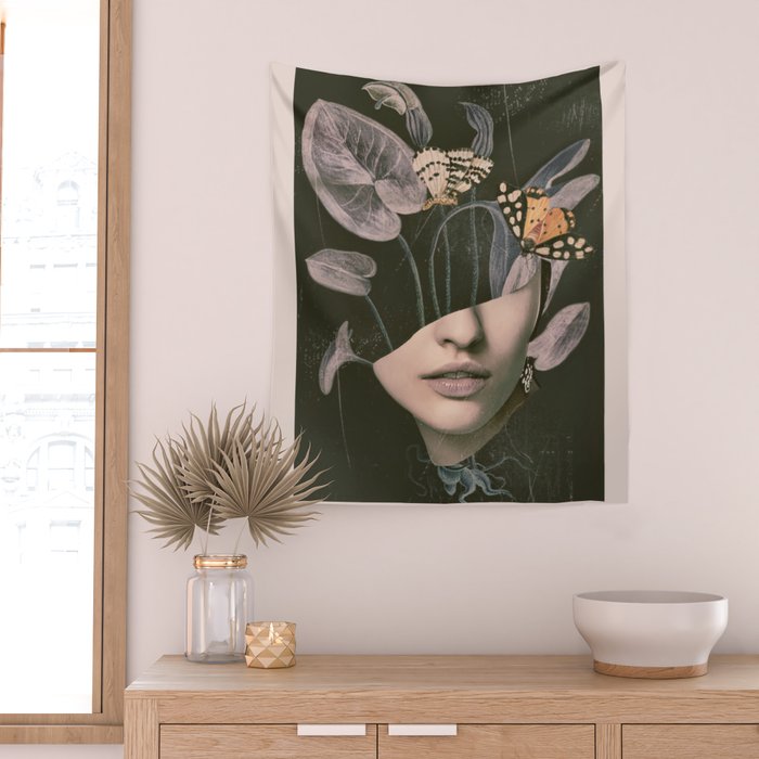 Night Garden 8 Wall Tapestry Gallery Image 2