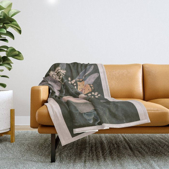 Night Garden 8 Throw Blanket Gallery Image 1