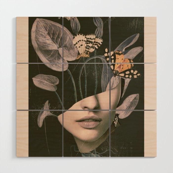 Night Garden 8 Wood Wall Art Gallery Image 1