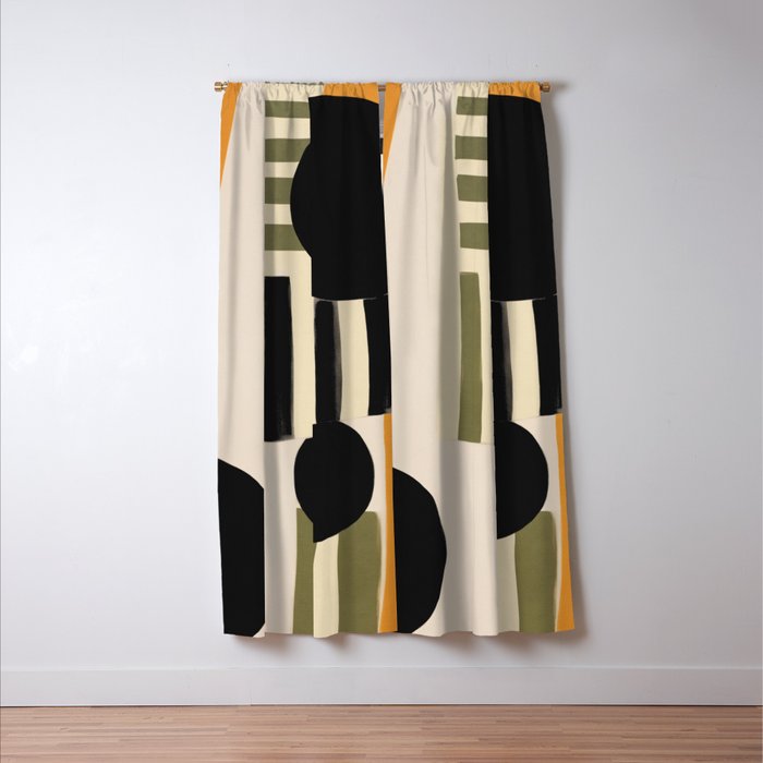 Stripes and Shapes I Window Curtain Gallery Image 3