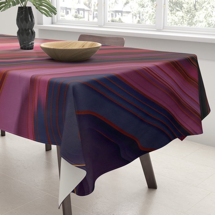 Plum Abstract Tablecloth Gallery Image 3