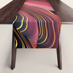 Plum Abstract Table Runner Gallery Image 1