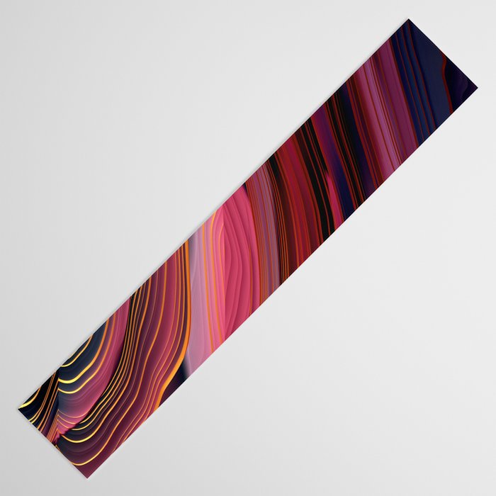 Plum Abstract Table Runner Gallery Image 3