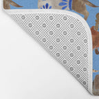 Dachshunds - Cornflower Blue Palette Bath Mat Gallery Image 2