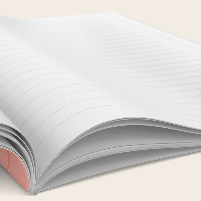 Mid Century Modern Retro Atomic Stars Pattern in Pink Peach Tones Notebook Gallery Image 2