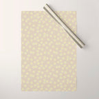 Tiny Flowers / Beige & Lime Wrapping Paper Gallery Image 1